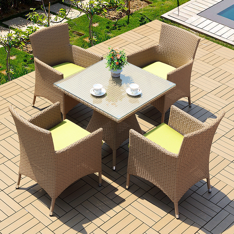 Modern Design Stackable Dining Room Furniture Teak Wood Tables and Chairs for Luxury Dining Experience
