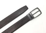 BRACHI 3.5CM Mens Leather Dress Belt With Alloy Pin Buckle