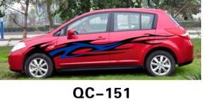 Quality Non-reflective Car Body Sticker QC-151H / Custom Car Decoration wholesale