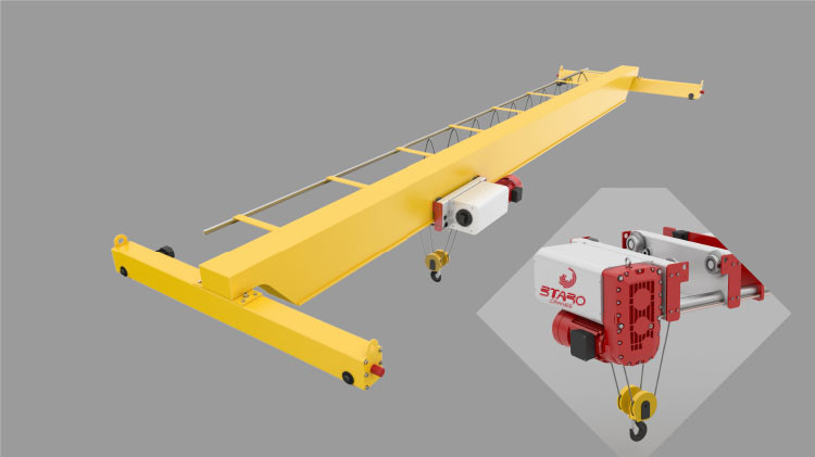 3ton single girder overhead crane for sale with CE