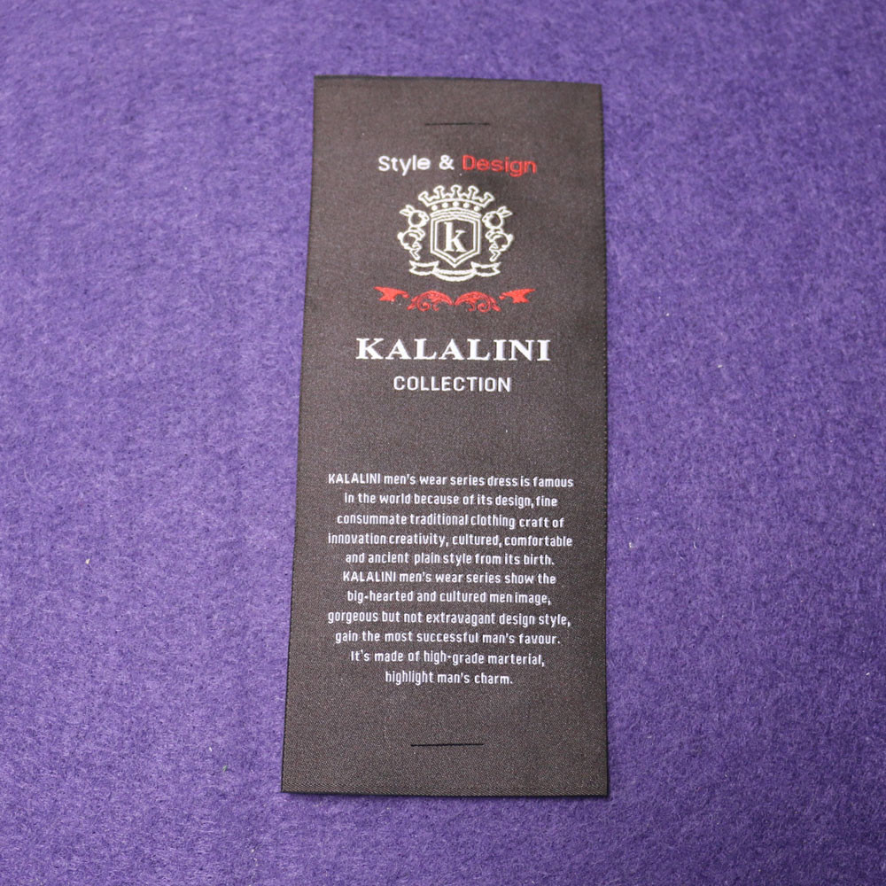 Garment Personalized Sew In Fabric Labels End Fold Center Folding