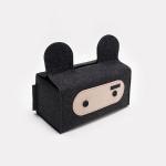 Decorative Felt Gadget Organizer Box Household Tissue Storage Box