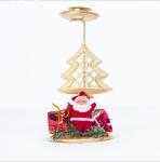 Fashionable Design Iron Ornament Christmas Candle Holder