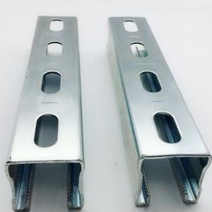 Quality Silver Metal Channel Strut With Corrosion Resistance 2mm - 2.5mm 3m 6m Length wholesale