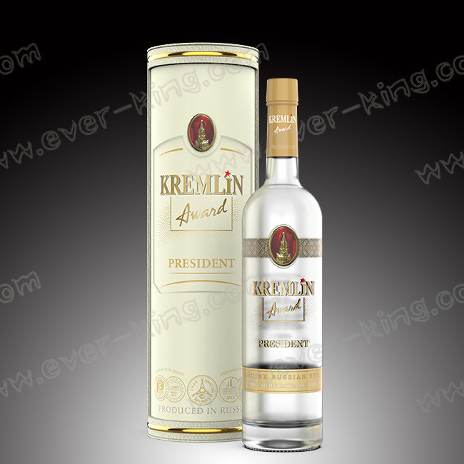Exquisite 4c Offset Printing PU Leather Glass Bottle Box