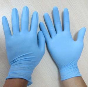 Quality Waterproof Nitrile Examination Gloves , Blue Power Free Nitrile Gloves wholesale