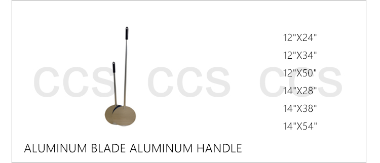 Oven Tools 83cm Aluminum Pizza Peel With Detachable Wood Handle Pizza Schep 12x14
