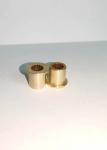 No Deformation D17mm Metal Machining Parts Valve Sleeve Copper