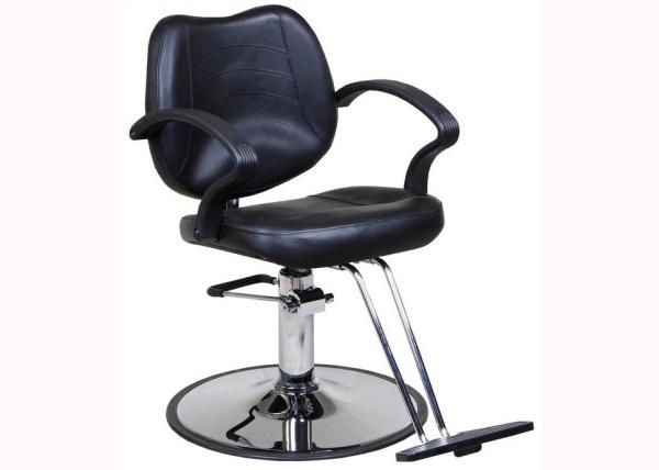 PU Handrest Hair Stylist Chair Affordable With Hydraulic Pump , 18 Inch Seat