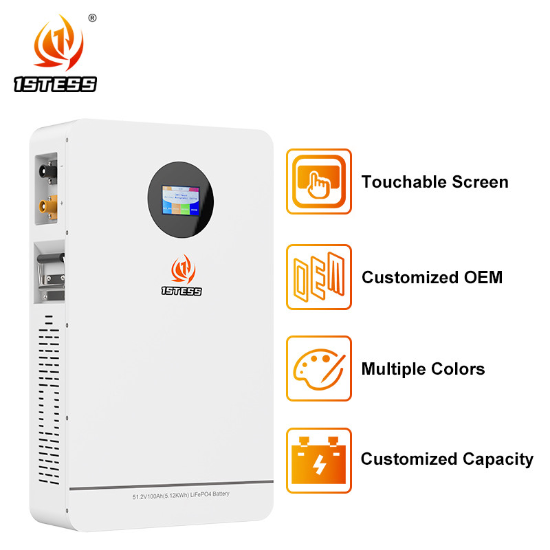 Solar Energy Storage Battery system 51.2V 100Ah 5.12kwh lifepo4 lithium battery energy storage