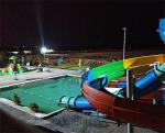 Hotel Aqua Park Fiber Glass Water Slide Combination Customized