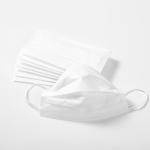 Anti Bacterial 3 Ply Face Mask Blue White Customized Colors FDA CE Approved