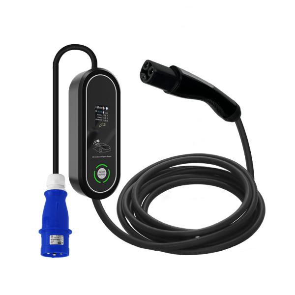 IP55 Protection Level NACS Connector 7KW Industrial Plug Fast AC Portable EV