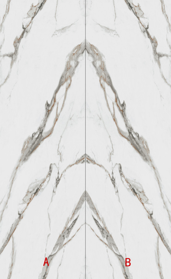 80*260cm Foshan Big Porcelain Calacatta Slabs White Marble Floor Slabs Large Format Marble Look Porcelain Tile