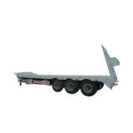 24-hour Online Service Grade 15t Low Bed Semi Trailer for Heavy Machinery