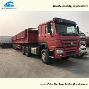 Quality Three Axle 50000kg Side Wall Semi Trailer Q355 Material wholesale