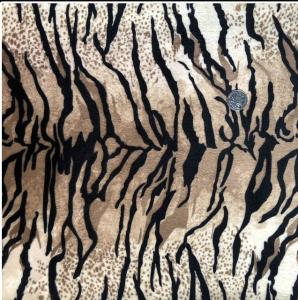 Quality 100% Polyester Printed Velboa Tiger Design Nature Print Fabric For Garment wholesale
