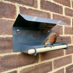 Metal Wall Mounted Garden Bird Feeder Bath House for Feeding Birds and Providing