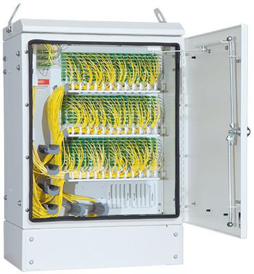 Durable Fiber Optic Distribution Cabinet Direct Connect 432 Convenient