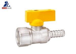 Quality Aluminum Handle PTFE Brass Gas Valve 9.5mm Gas Connector Valve wholesale
