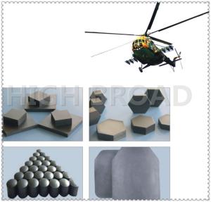 Quality Silicon Bulletproof Plates Boron Carbide / SIC Ballistic Aircraft Armor Ceramic wholesale
