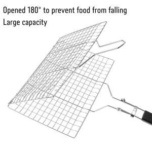 Quality Multi Purpose Stainless Steel Bbq Grill Net Rectangular 30cm wholesale