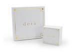 Fashionable Rigid Cardboard Boxes Makeup Gift Box White Hot Stamping
