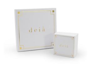 Quality Fashionable Rigid Cardboard Boxes Makeup Gift Box White Hot Stamping wholesale