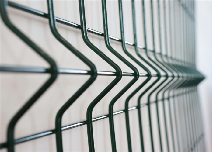 1.23m 3mm Out Diameter 3d Welded Wire Mesh Fence Powder Coated