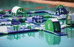 Lake Inflatable Water Games For Adults / Bouncia Water Inflatable Park