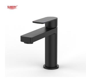 Quality Metal Matt Black Bathroom Basin Mixer Faucet Single Lever wholesale