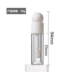 Quality Cosmetic bottle for Lip Balm Round Empty Crown Plastic Lip Gloss Oil Packaging Tubes wholesale