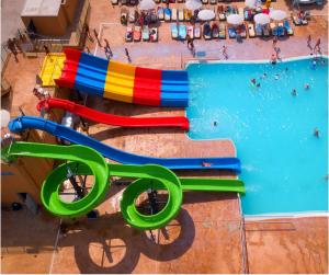 Quality Fiberglass Swimming Pool Slide Combo Suitable For Water Park, Hotel, Resort wholesale