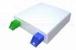 White Fiber Optic Termination Box 2 Ports 86 x 86 Size SC Adapter