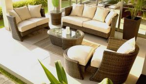 Quality 6pcs wicker garden furniture wholesale