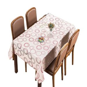 Quality 120 Inch Round Christmas PVC Tablecloth Oilproof and Stain Resistant for Square Table wholesale