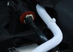 White PET Expandable Braided Cable Sleeving For Vacuum Cleaner