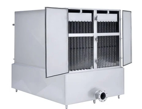 Double Embossed Falling Film Plate Chiller For Seafood