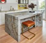 Blue Roma Quartzite Big Slab Suitable for Hotel Interior Wall and Kitchen