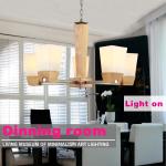 630mm diameter OAK Wooden pendant lamp glass lamp shade E27 light socket 100