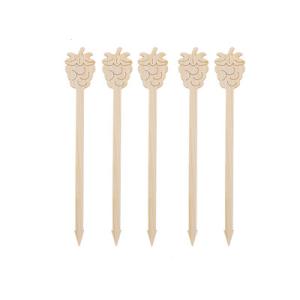 Quality Bamboo Nature Food Grape Fruit Picks For Bar Catering Evernt wholesale