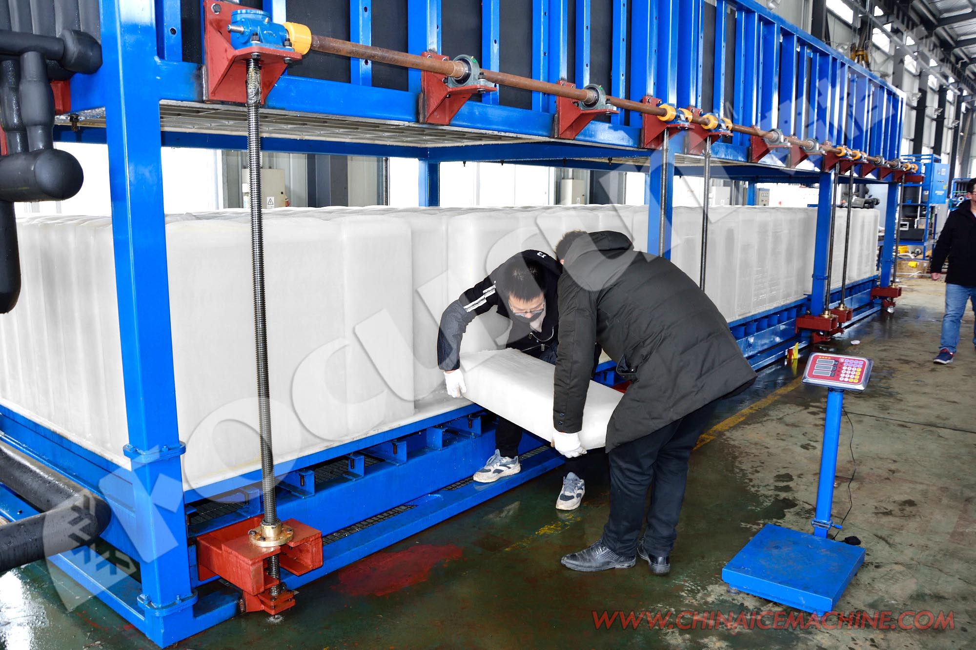 5000kg Ice Storage Capacity Direct Cooling Ice Block Maker Machine for Industrial
