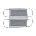 Grey Black Activated Carbon Mask , Safety Dust Mask Eco Friendly