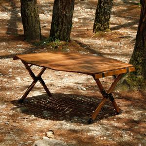 Quality Folding Wooden Metal Folding Camping Table Octangle Picnic Table Camping wholesale