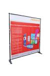 Large Format Trade Show Banner Stands , Telescopic Trade Show Retractable