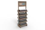New arrival wood display stand bottle display rack for healthcare products