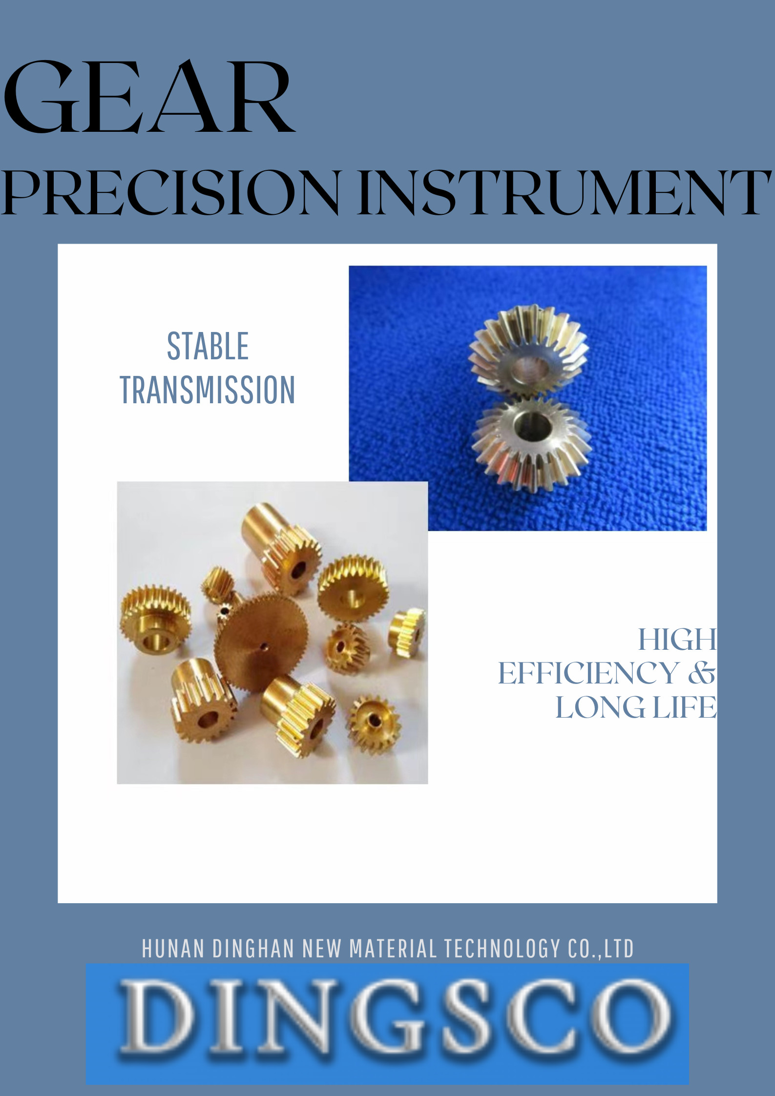 High Precision Micro Machining Parts Small Diameter Durable CNC Brass Bevel Gear With Curve Tooth