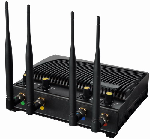 China Signal jammer | Adjustable Desktop Cell Phone Jammer with Four Bands