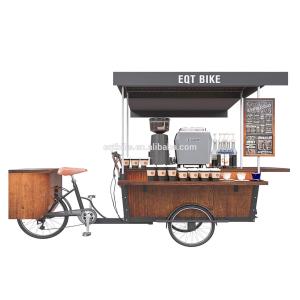 Quality Box Structure Integrated 250KG Bicycle Coffee Cart wholesale
