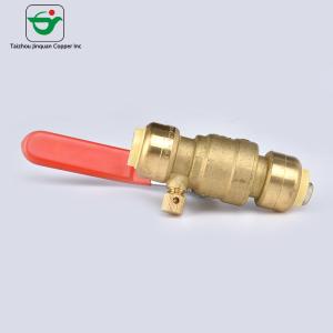 Quality BSP FNPT Thread 3/4''X3/4'' push fit Brass Mini Ball Valve wholesale